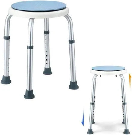 360-degree Swivel Rotating Shower Chair Bath Stool deer park