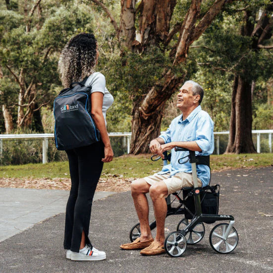 ASPIRE NINJA CARBON FIBER 4-wheel rollator walker DEERPARK