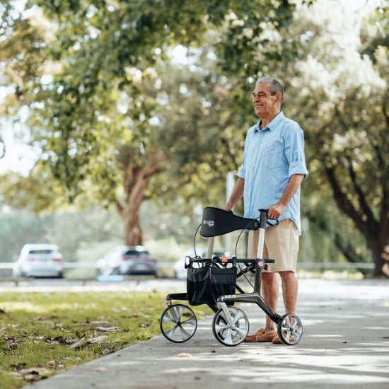 ASPIRE NINJA CARBON FIBER 4-wheel rollator walker DEERPARK