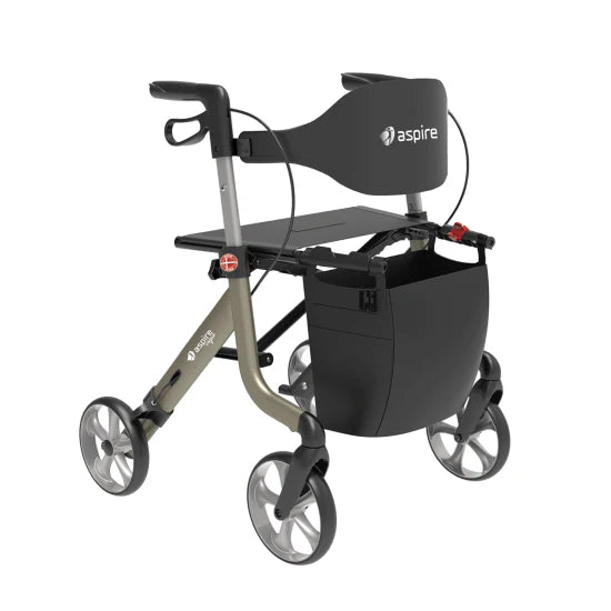 ASPIRE VOGUE LIGHT WEIGHT 4-wheel rollator walker