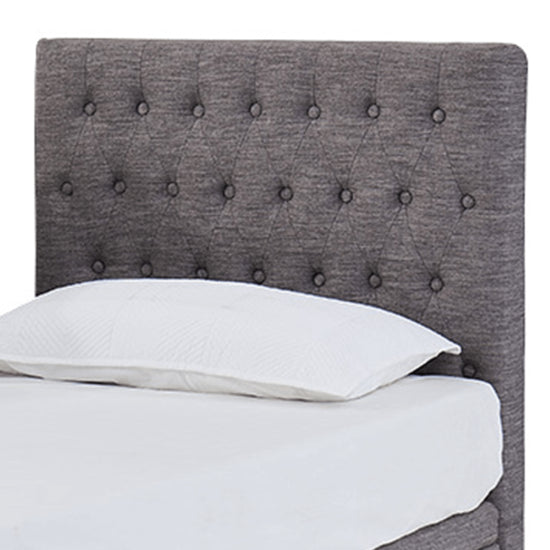 ComfiMotion Headboard Chesterfield - Portobello Grey -5 SIZE