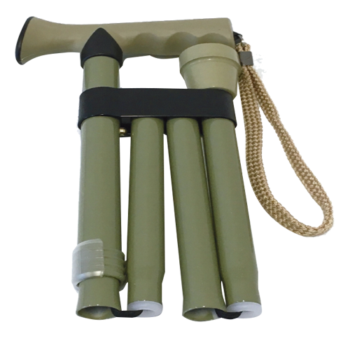 RGWS201 folding cane in red pearl – lightweight foldable walking stick with wrist strap, height adjustable mobility aid for seniors and NDIS users, available at Direct Mobility Australia,deer park