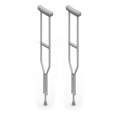 REDGUM-ADJUSTABLE UNDERARM CRUTCHES RANGE