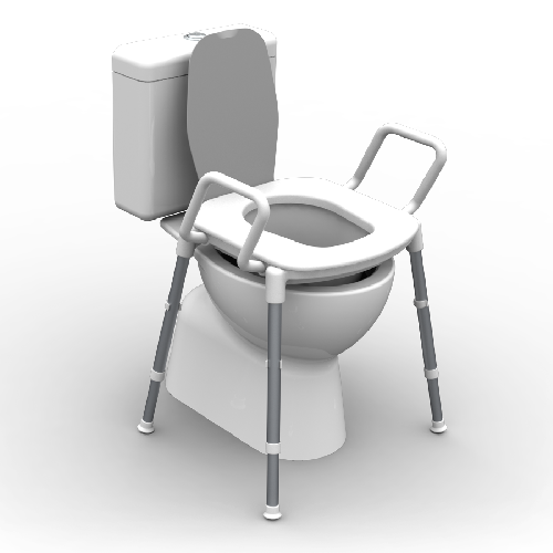 RG515 space saver toilet seat raiser over-toilet aid with adjustable height for safe bathroom support available in Caroline Springs. mobility aids melton