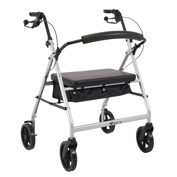 Aspire XL Heavy Duty Seat Walker - Silver