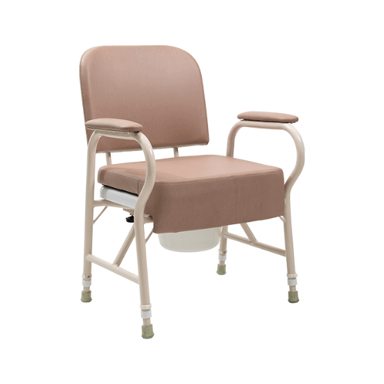 Aspire MAXI Adjustable Bedside Commode-Champagne