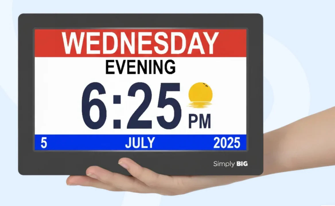 Simply BIG Reminder Clock | MOBILITY AIDS MELTON – directmobility