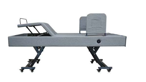 Comfort Care Dreame Lo Lo low-height nursing bed – ultra-low electric adjustable bed for elderly and NDIS users, safe fall-prevention design, hi-lo home care bed available in Melbourne from Direct Mobility Australia.