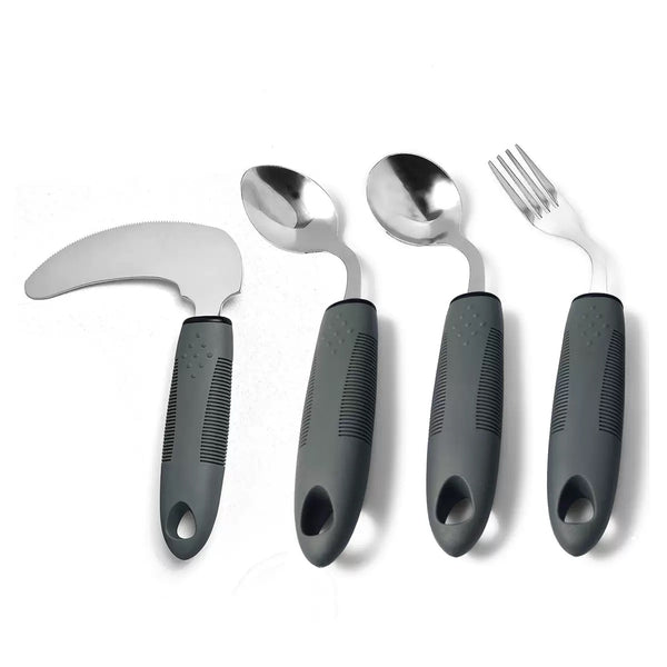Dicare homecraft bendable cutlery – adaptive spoon and fork for arthritis and limited hand mobility, flexible easy-grip utensils for elderly and NDIS users, available at Direct Mobility Australia.